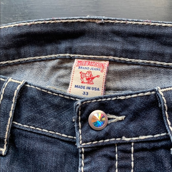 Denim True Religion jeans. Retro and professionally hemmed. Awesome jeans. - Picture 14 of 16